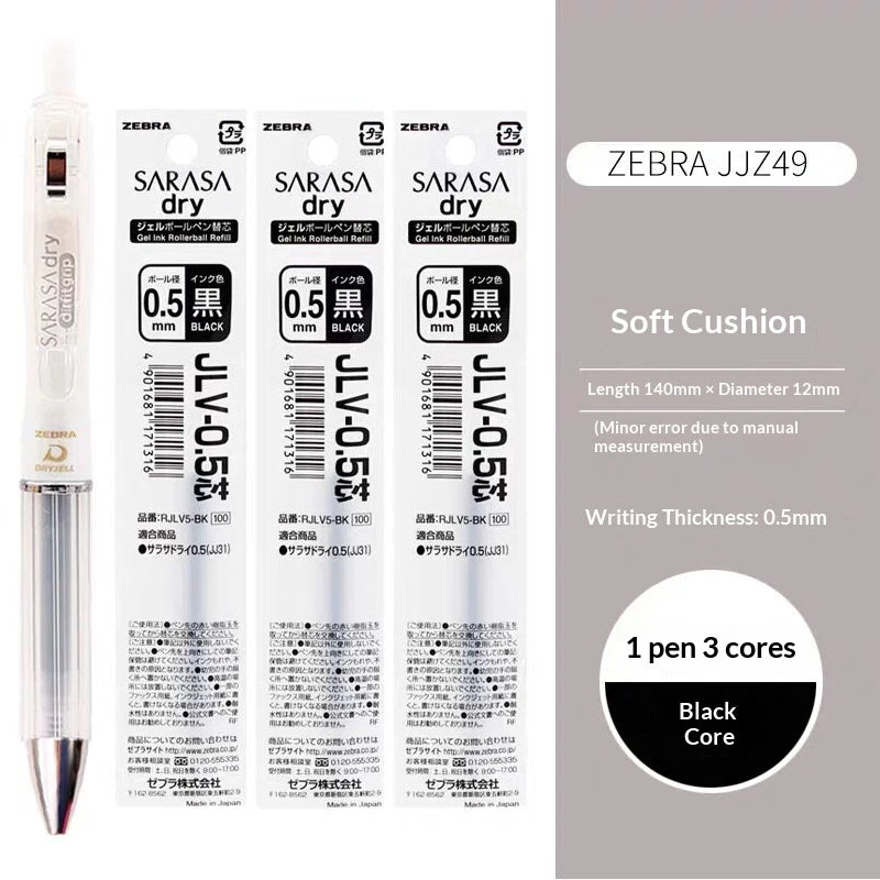 CowLost | product_id-zebra-jjz49-quick-dry-gel-pen-0-4-0-5mm-retractable-cushion-grip-transparent-design-for-exams-writing |42