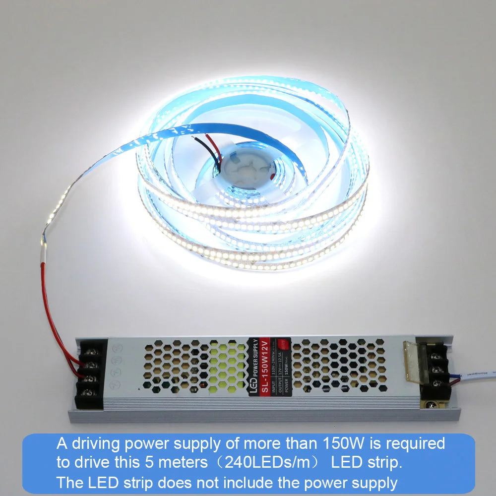 CowLost | 240leds-m-led-strip-2835-dc12v-24v-home-light-strip-5m |12