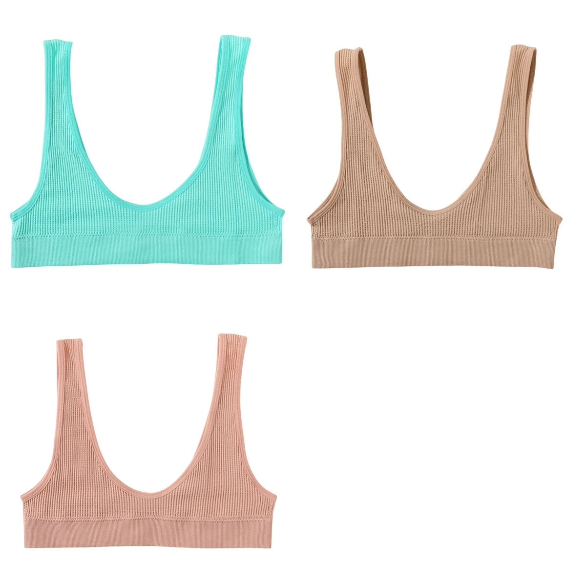 CowLost | product_id-3pcs-seamless-wireless-push-up-u-shape-bras-for-women-comfort-sport |27