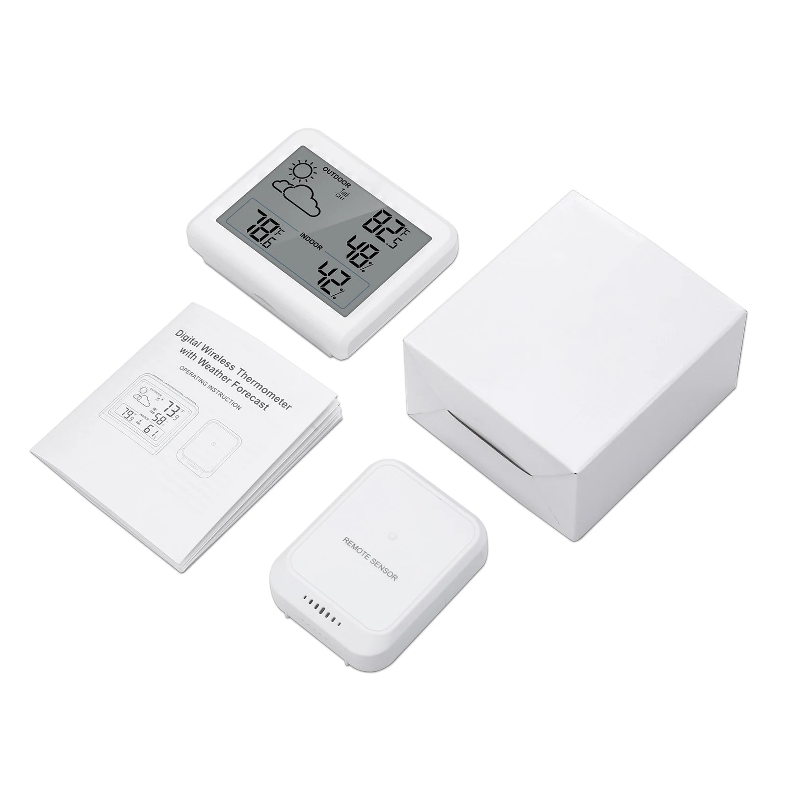 ORIA Wireless Indoor Outdoor Digital Temperature and Humidity Monitor