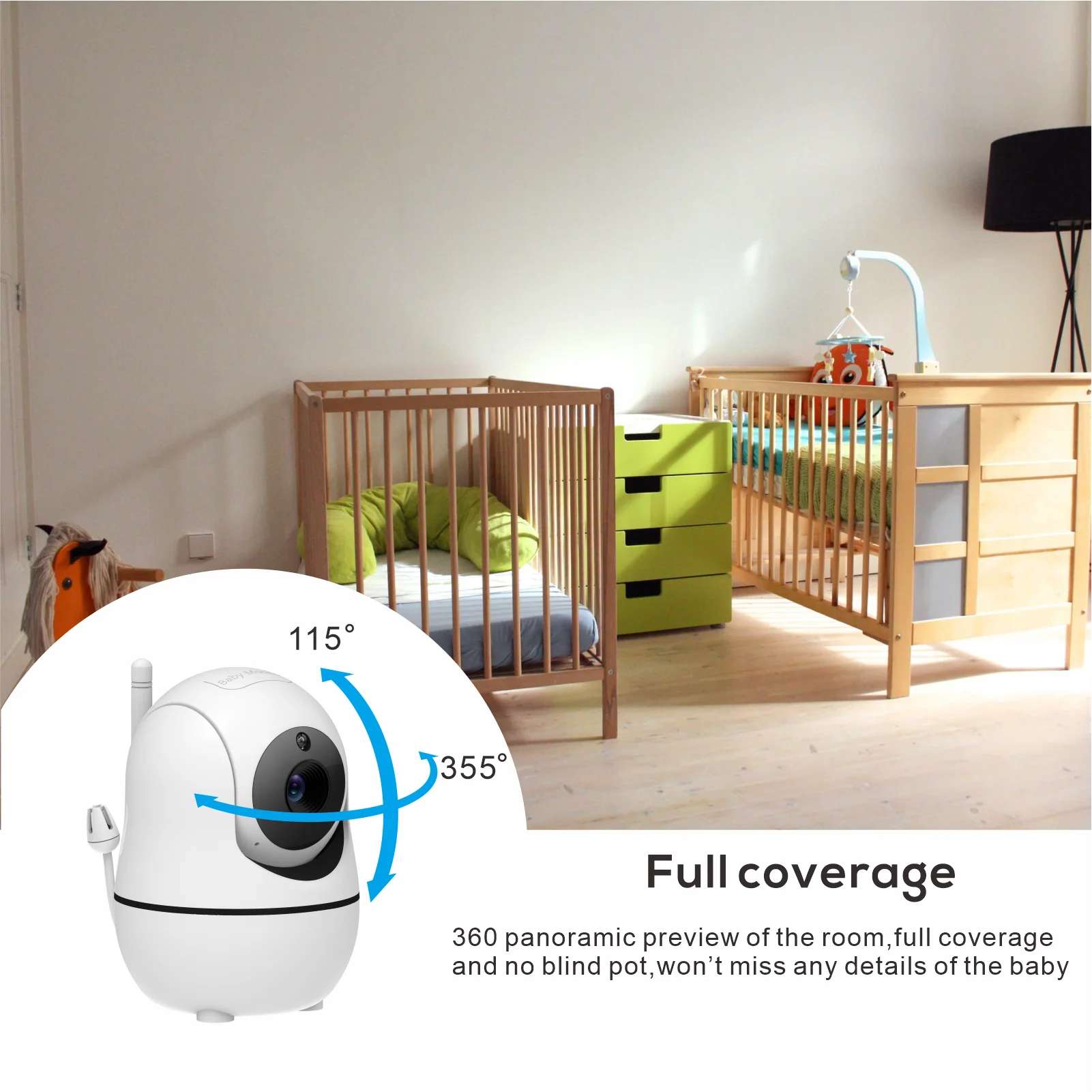 CowLost | baby-transport-accessories-babystar-5-inch-video-baby-monitor-with-two-cameras-audio-night-vision-and-4x-zoom |3