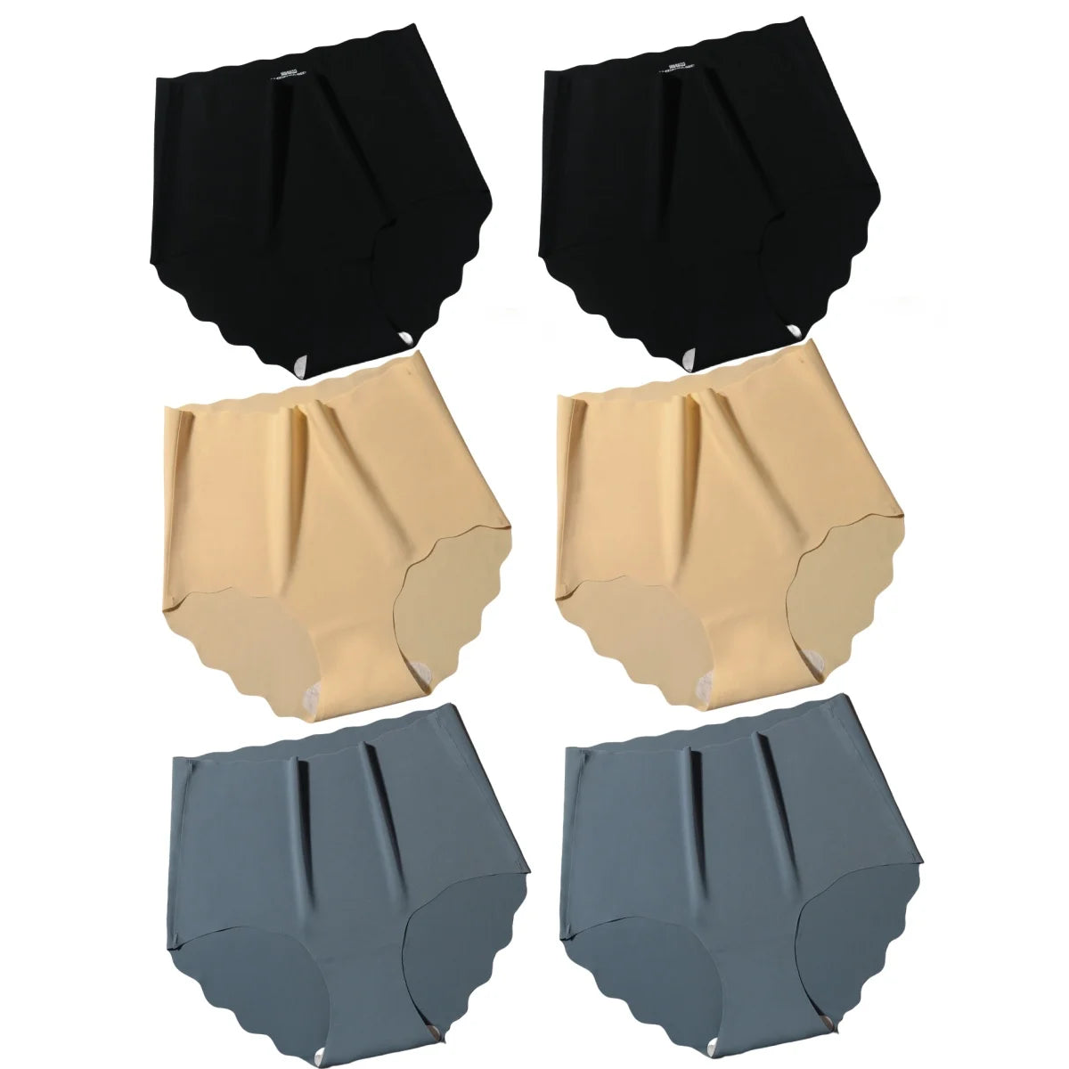 CowLost | product_id-6pcs-women-high-waist-seamless-ice-silk-briefs-m-xxl |27