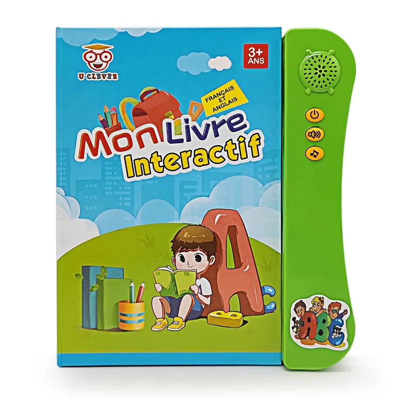 French-English Bilingual Children's Voice Reading Book Early Learning Toy