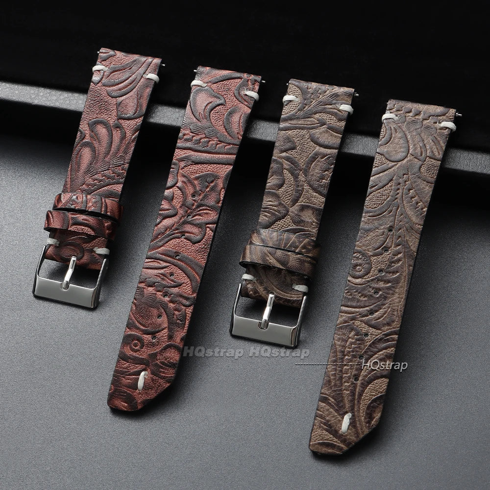 CowLost | bracelets-product_id-vintage-calfskin-leather-watch-strap-20mm-22mm-printed-pattern-for-seiko-universal-watches |9