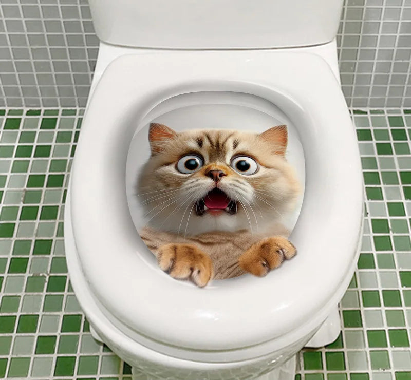 CowLost | vivid-3d-hole-cat-toilet-sticker-home-decoration |8