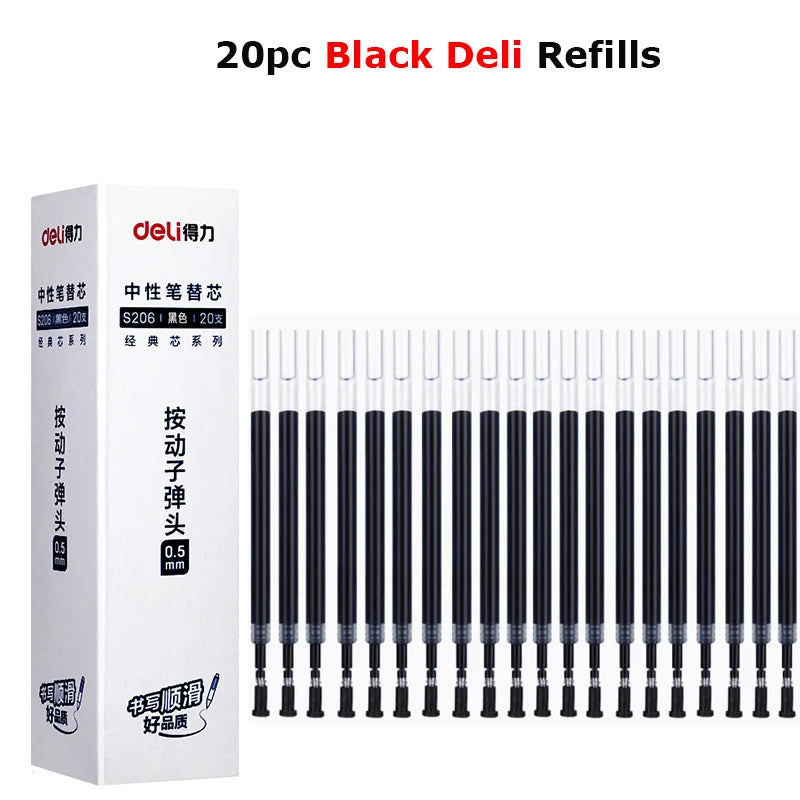 CowLost | product_id-deli-nusign-quick-drying-black-gel-pen-0-5mm-bullet-tip-for-business-school |21