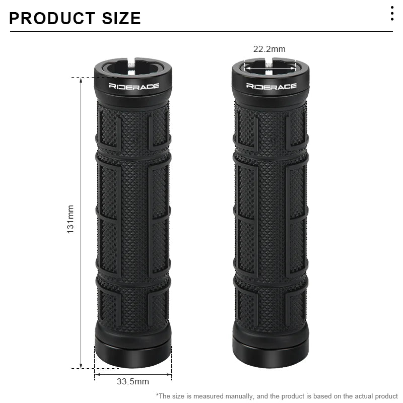 CowLost | riderace-bicycle-grips-lock-on-mountain-bike-handle-bar-cover-ergonomic-tpr-rubber-shockproof-non-slip-cycling-handlebar-grip |7