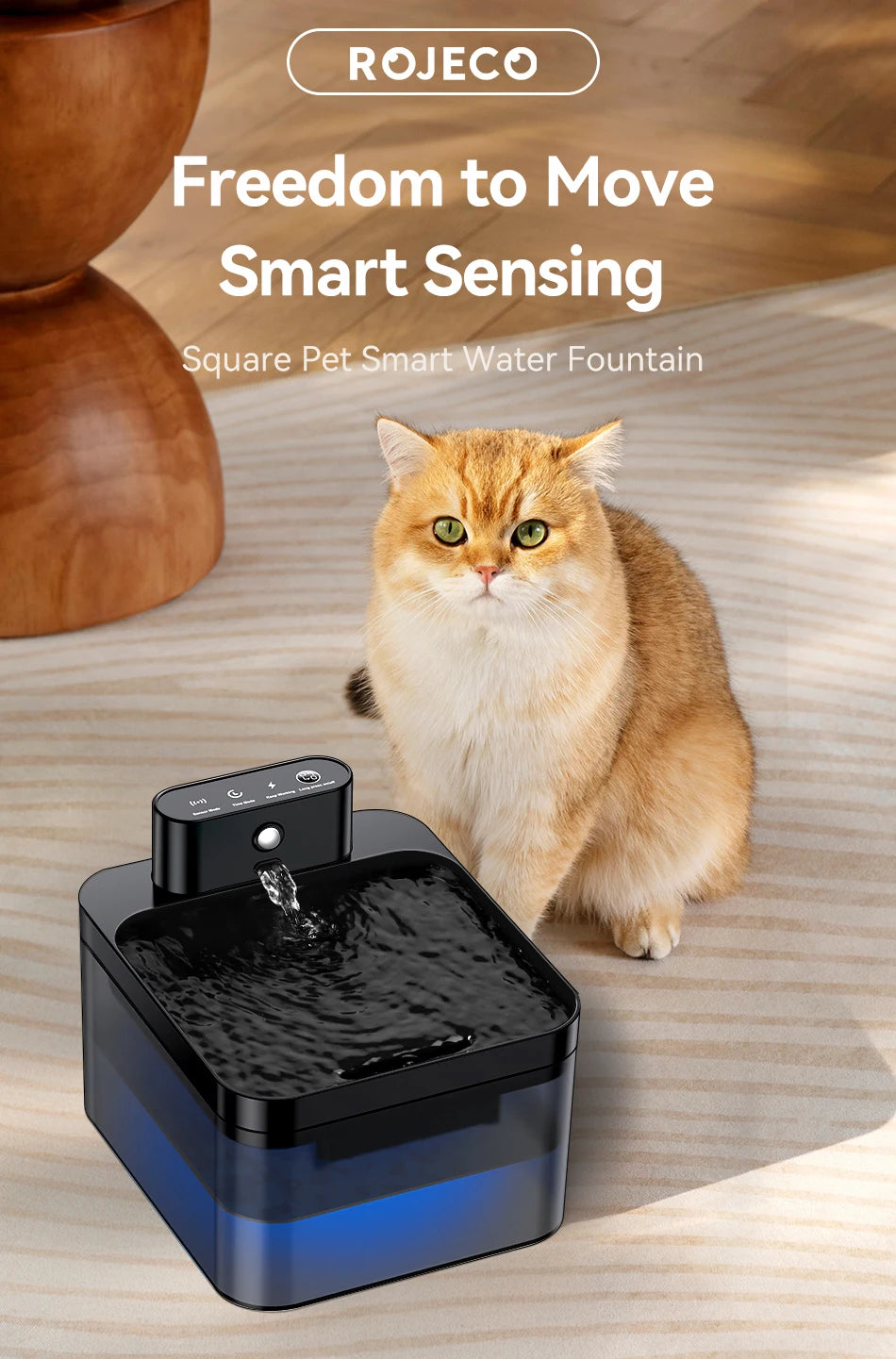 CowLost | cat-food-rojeco-automatic-wireless-cat-water-fountain-2-2l |7