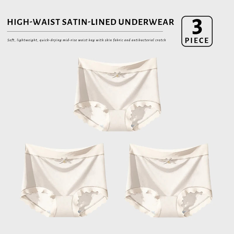 CowLost | product_id-fallsweet-women-s-seamless-high-rise-plus-size-ice-silk-boyshort-panties-3-pack |8