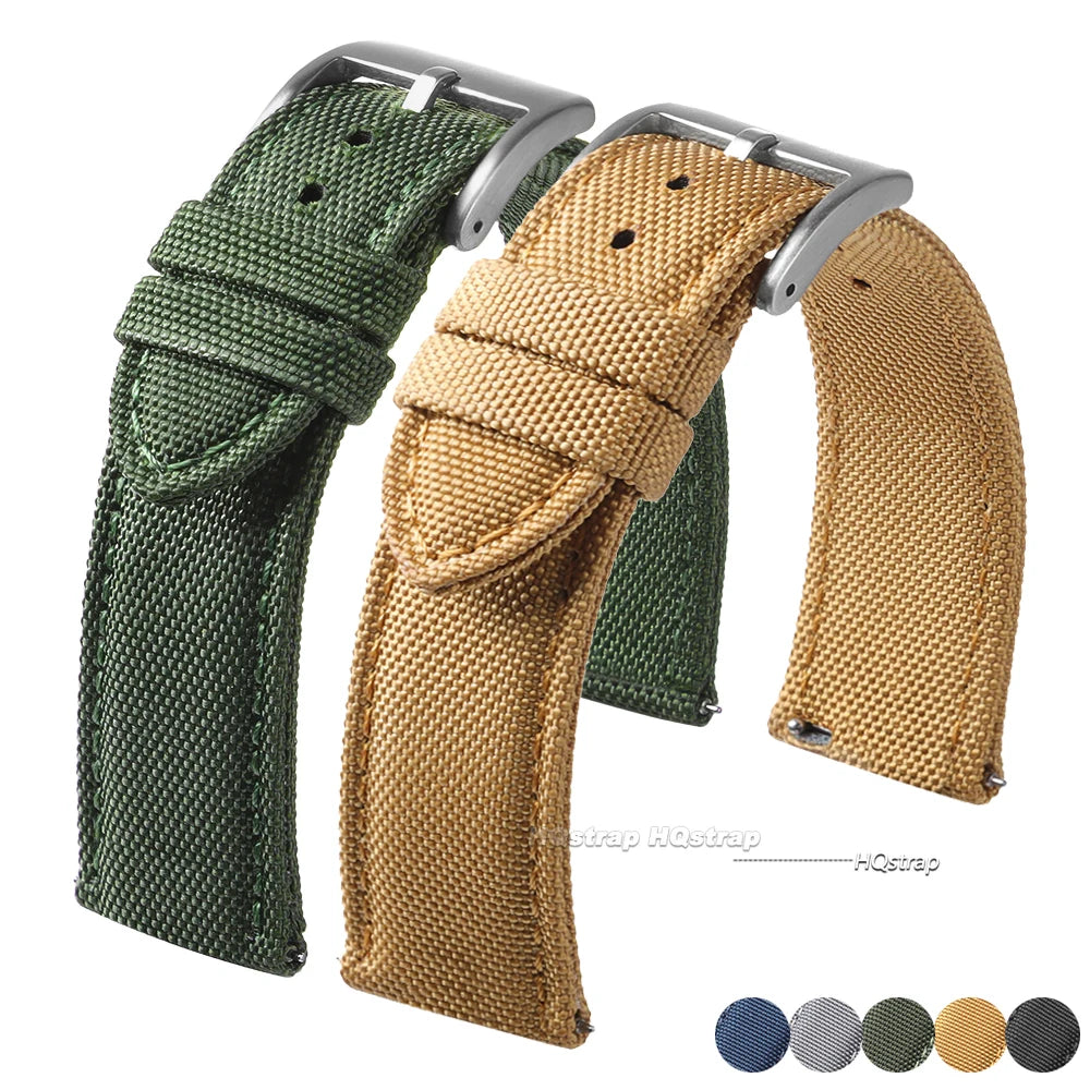 CowLost | product_id-waterproof-nylon-sailcloth-quick-release-watch-strap-20mm-22mm-universal-wristband-for-men-women |7