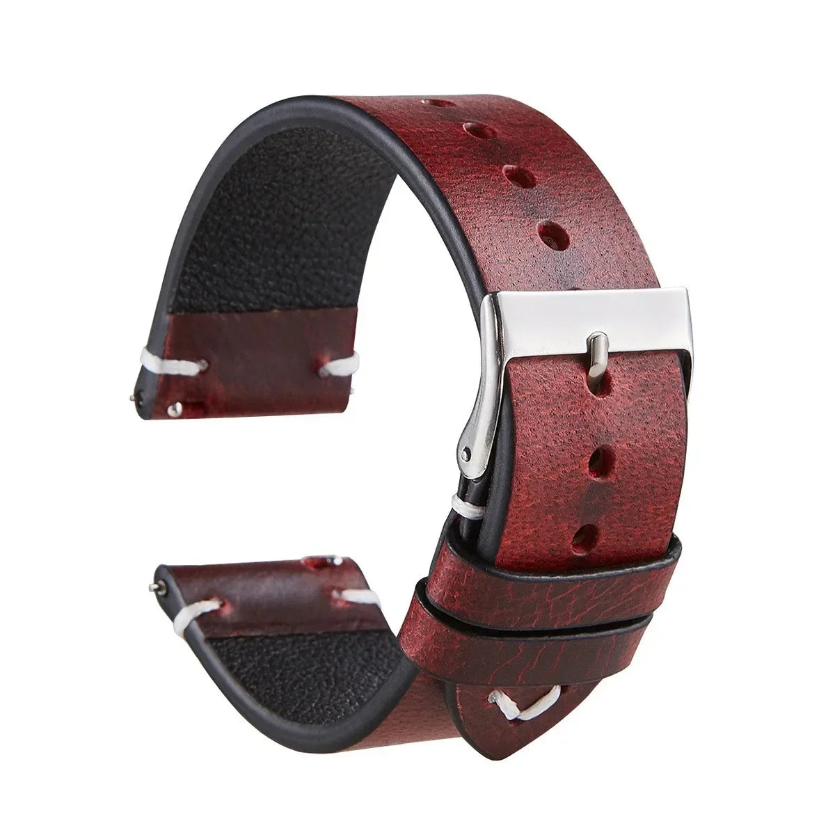 CowLost | product_id-vintage-oil-wax-cowhide-leather-watchband-for-seiko-18-22mm-quick-release-waterproof-strap |18