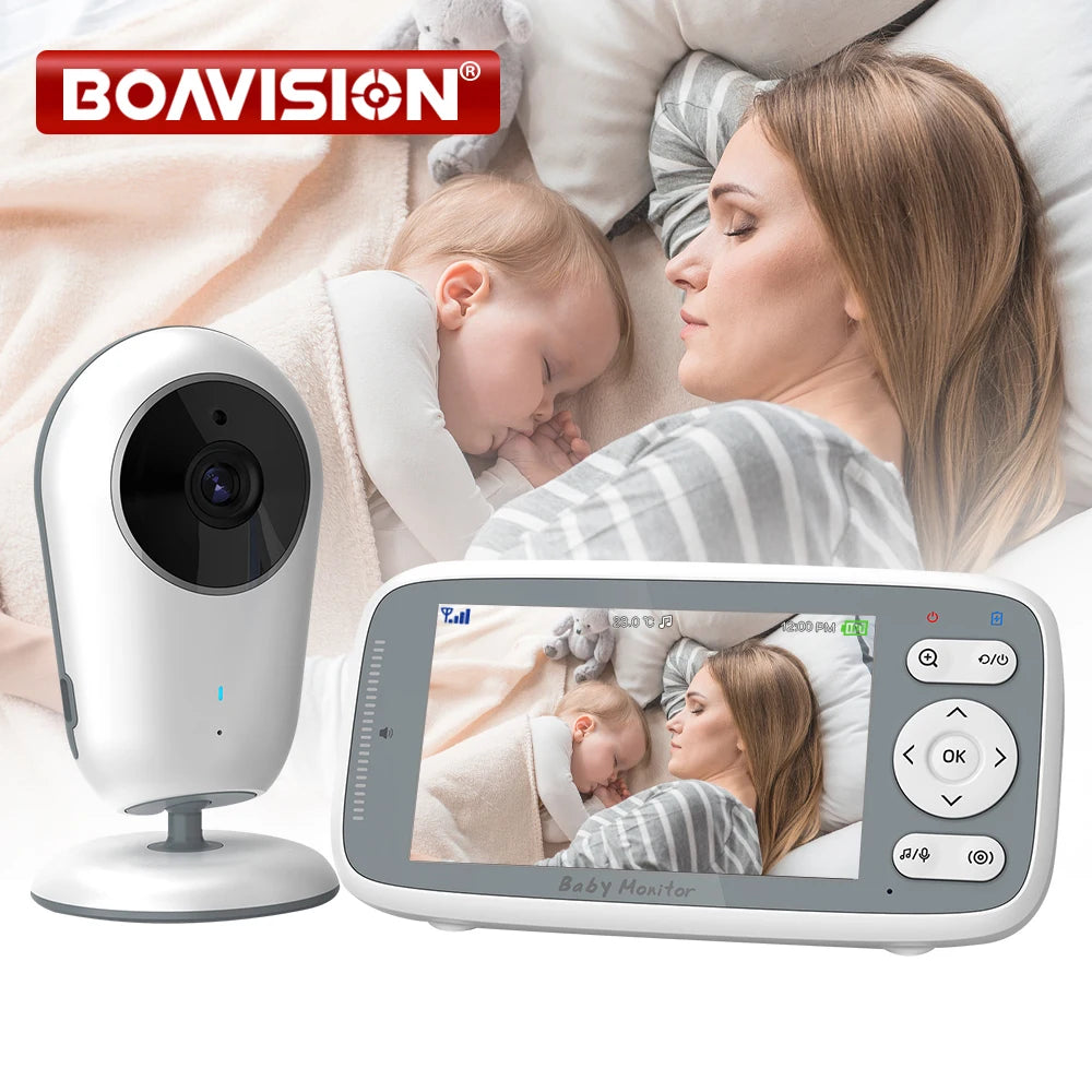 CowLost | 4-0-inch-video-baby-monitor-camera-3x-digital-zoom-two-way-audio-auto-night-vision-720p-hd-security-camera-babysitter-vb615 |1