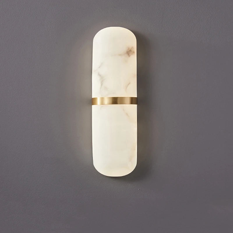 CowLost | product_id-semicylinder-12w-led-marble-effect-wall-sconce-for-living-dining-bathroom-hallway |1
