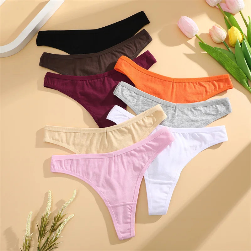 CowLost | activewear-pants-4pcs-seamless-cotton-womens-low-rise-panties-set |4