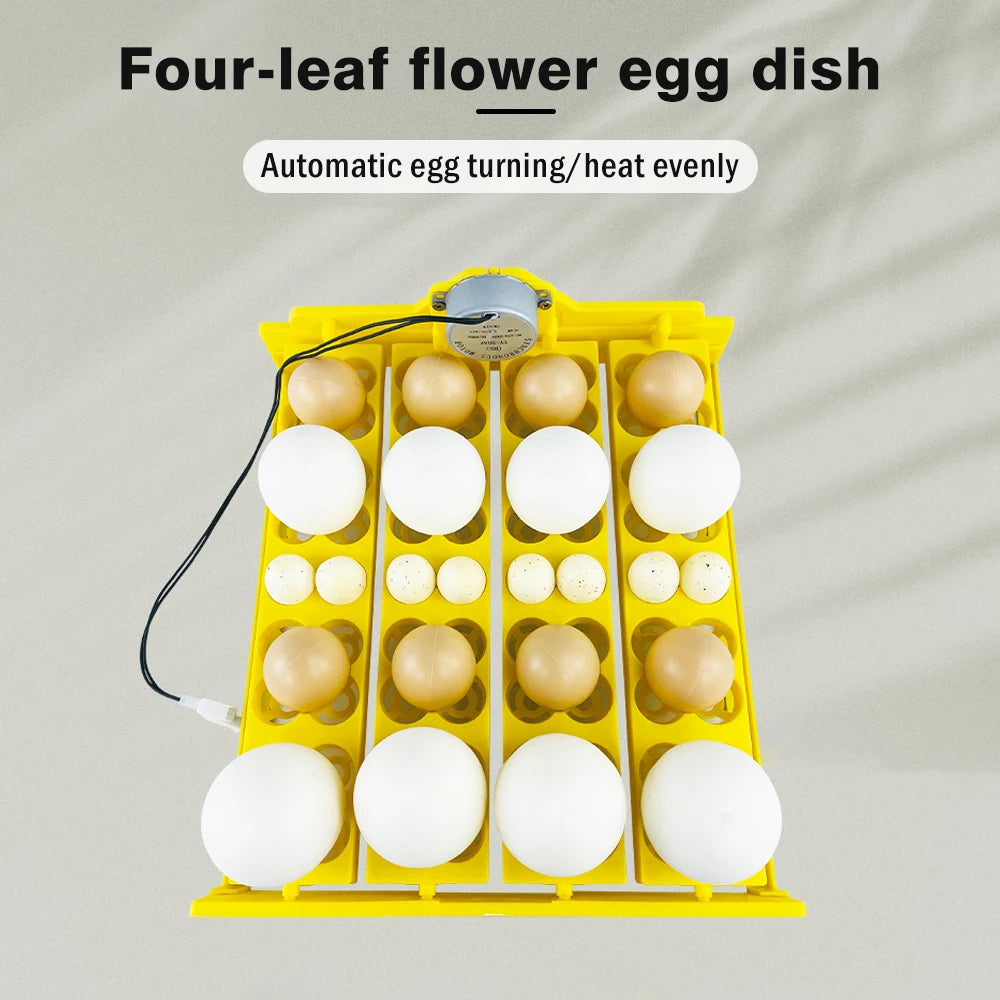 16/24 Eggs Automatic Incubator with Egg Turning AC220V for Chicken and Quail