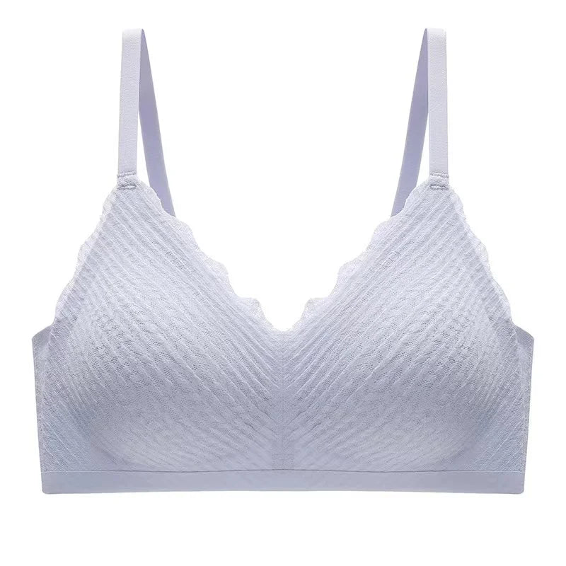 CowLost | product_id-seamless-wireless-lace-bra-for-small-chest-women-thin-cup-non-slip-back |17