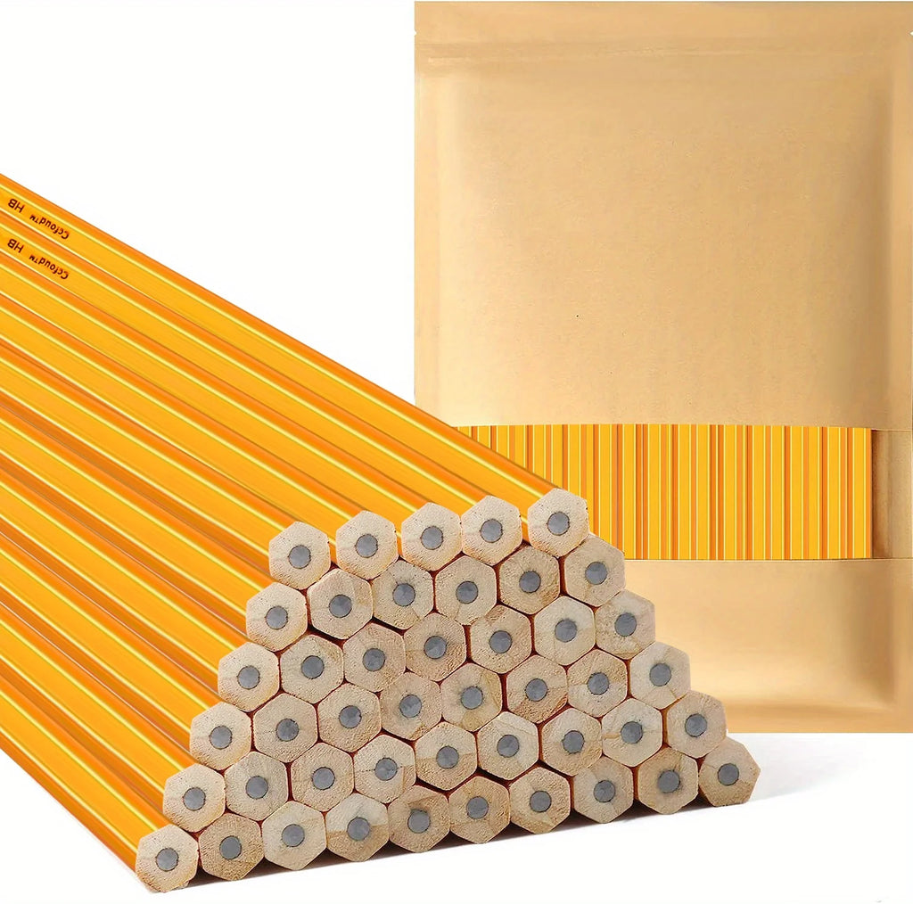 CowLost | standard-erasers-product_id-50-100-150pcs-hb-wood-cased-pencils-with-eraser-top-for-drawing-and-school-supplies |7