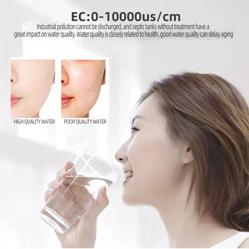 5-in-1 Digital pH TDS EC ORP Temperature Meter Portable Water Quality Tester