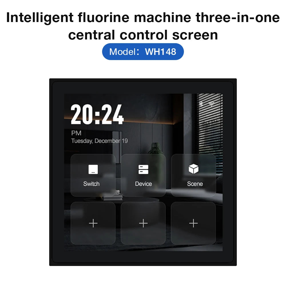 Tuya Smart 3-in-1 Central Control Panel LED Thermostat for Heating & Air Conditioner Fluorine Machine Support Linux