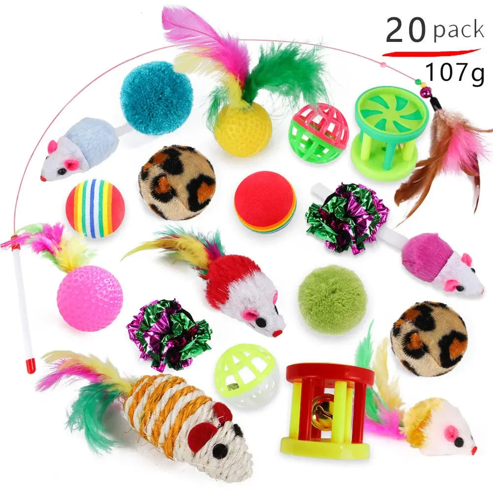 CowLost | cat-treats-cat-toys-mouse-shape-balls-and-foldable-play-tunnel |16