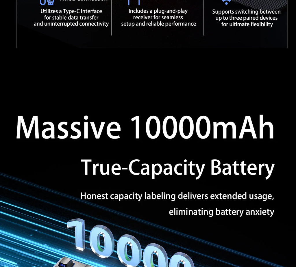 CowLost | aula-f87-pro-v2-mechanical-keyboard-3-modes-wireless-10000mah-long-battery-life |24