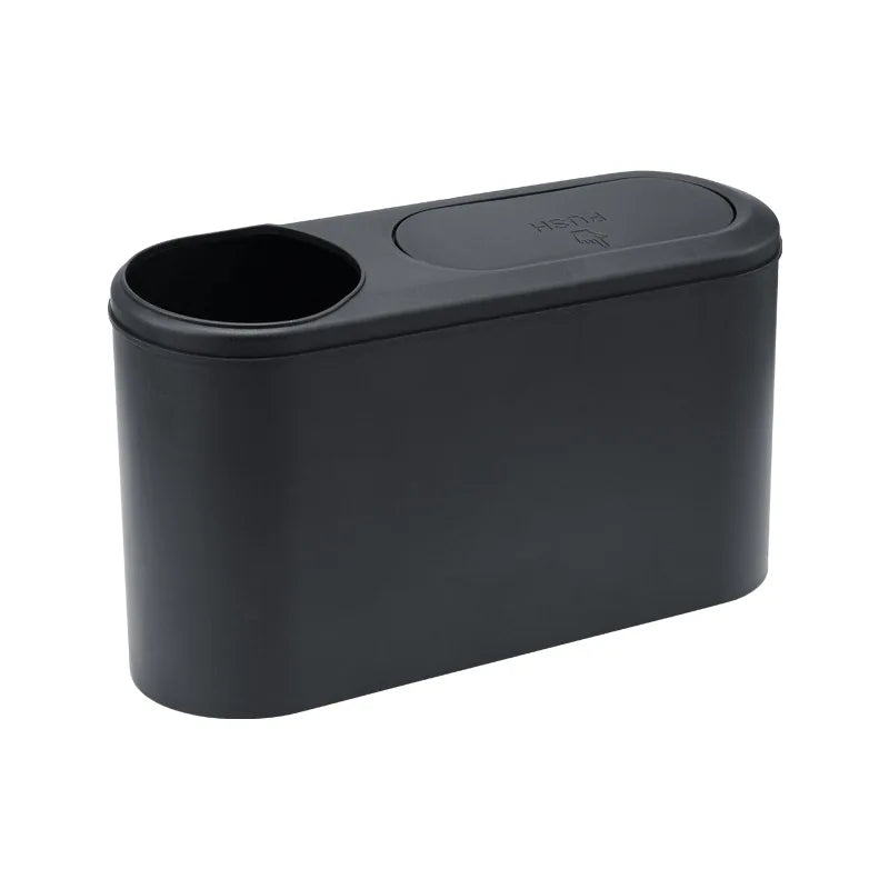 CowLost | can-organizers-product_id-car-rear-row-hanging-trash-can-with-abs-pressing-lid-and-drink-holder-universal-organizer |17