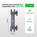 CowLost | product_id-fanaue-25mm-ball-head-double-joint-aluminum-alloy-motorcycle-sports-camera-bracket |15