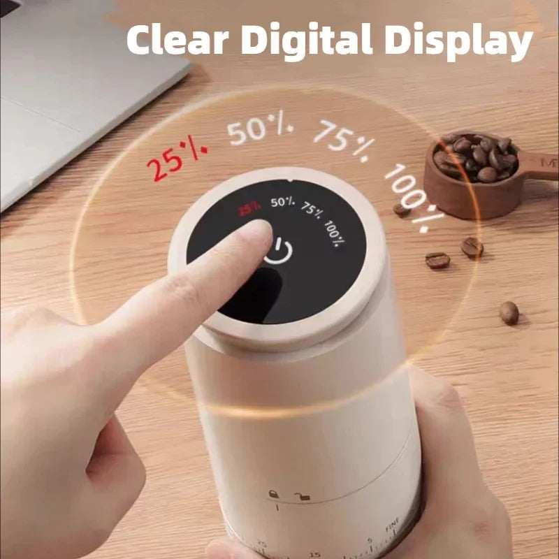 CowLost | product_id-homefish-1500mah-electric-type-c-rechargeable-coffee-burr-grinder-90g-capacity |8