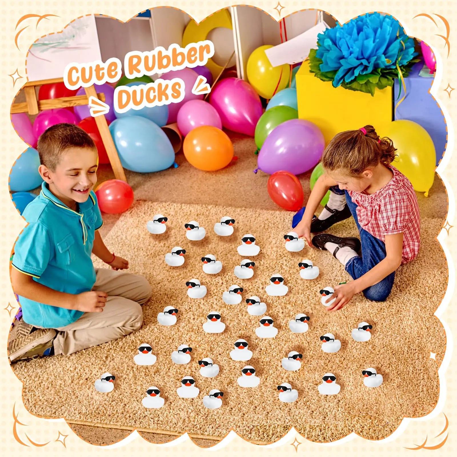 CowLost | product_id-6-12-24-48pcs-white-mini-rubber-duck-bath-toys-squeak-float-for-toddlers |5