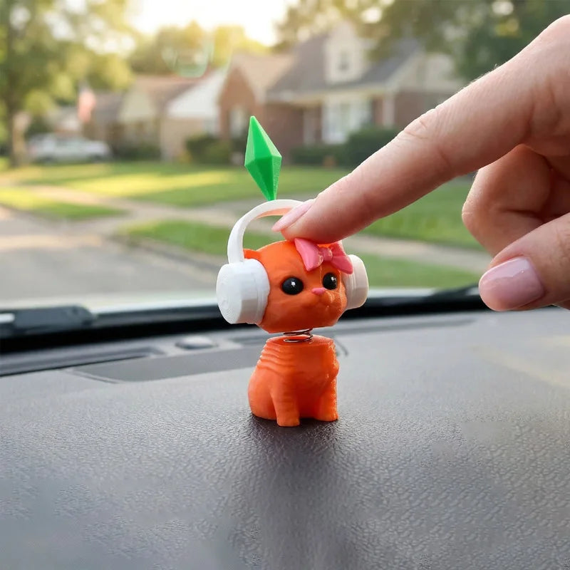 CowLost | product_id-orange-dancing-cat-bobblehead-dashboard-ornament-with-adhesive-backing-car-decor-cute-gift |3