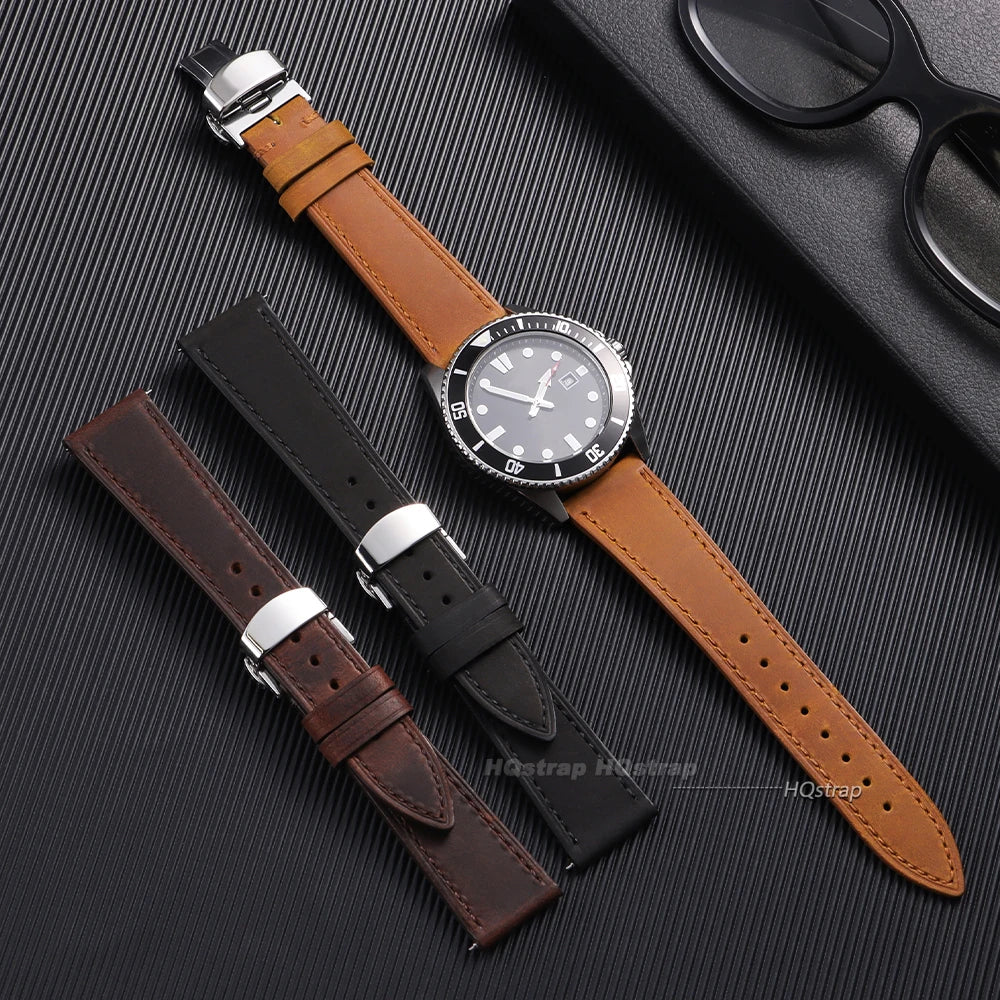 CowLost | bracelets-product_id-cowhide-leather-quick-release-watch-strap-for-seiko-omega-18-24mm-with-butterfly-buckle |5
