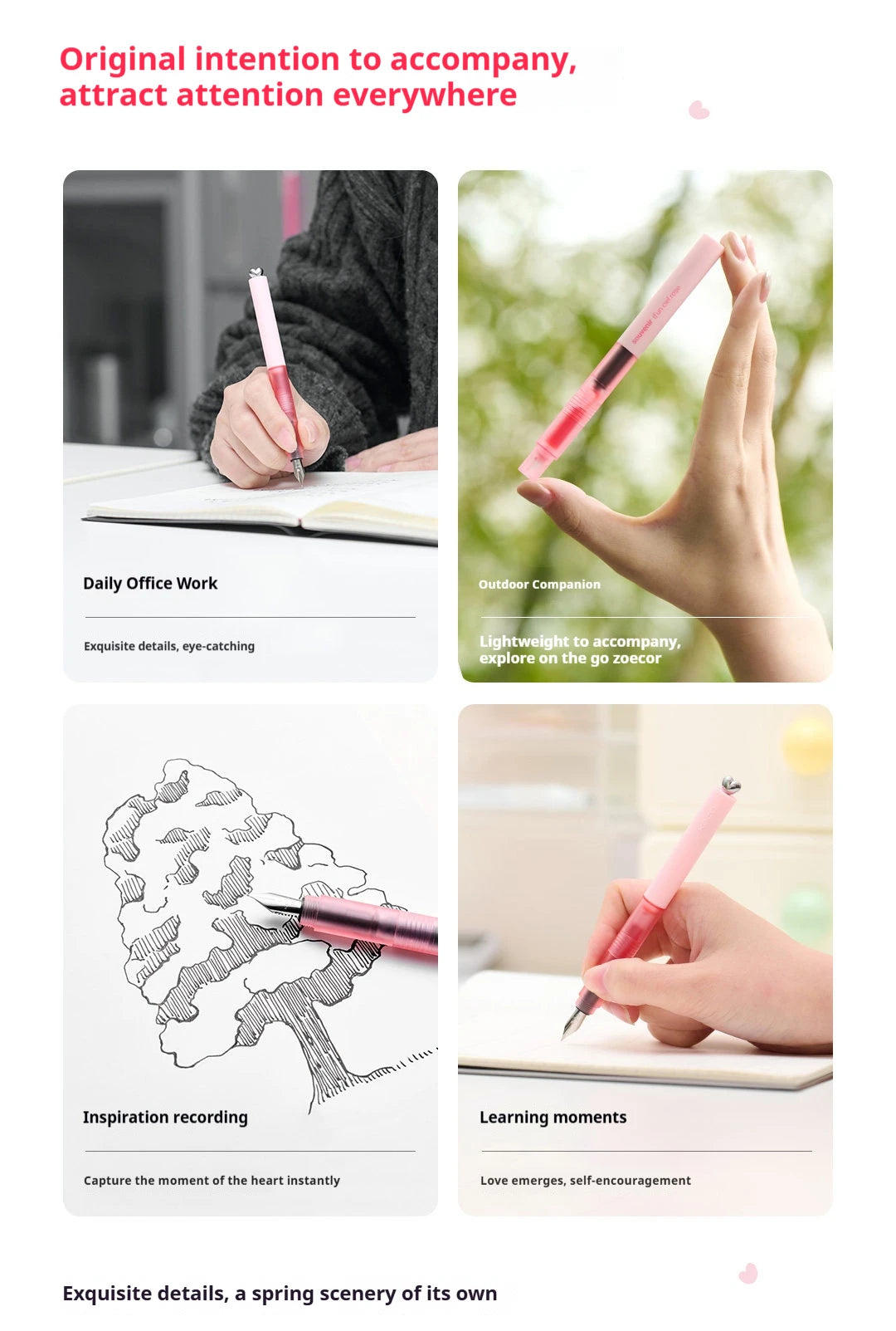 CowLost | product_id-kaco-heartfelt-ef-calligraphy-fountain-pen-with-replaceable-ink-smooth-writing-for-students-writers |15