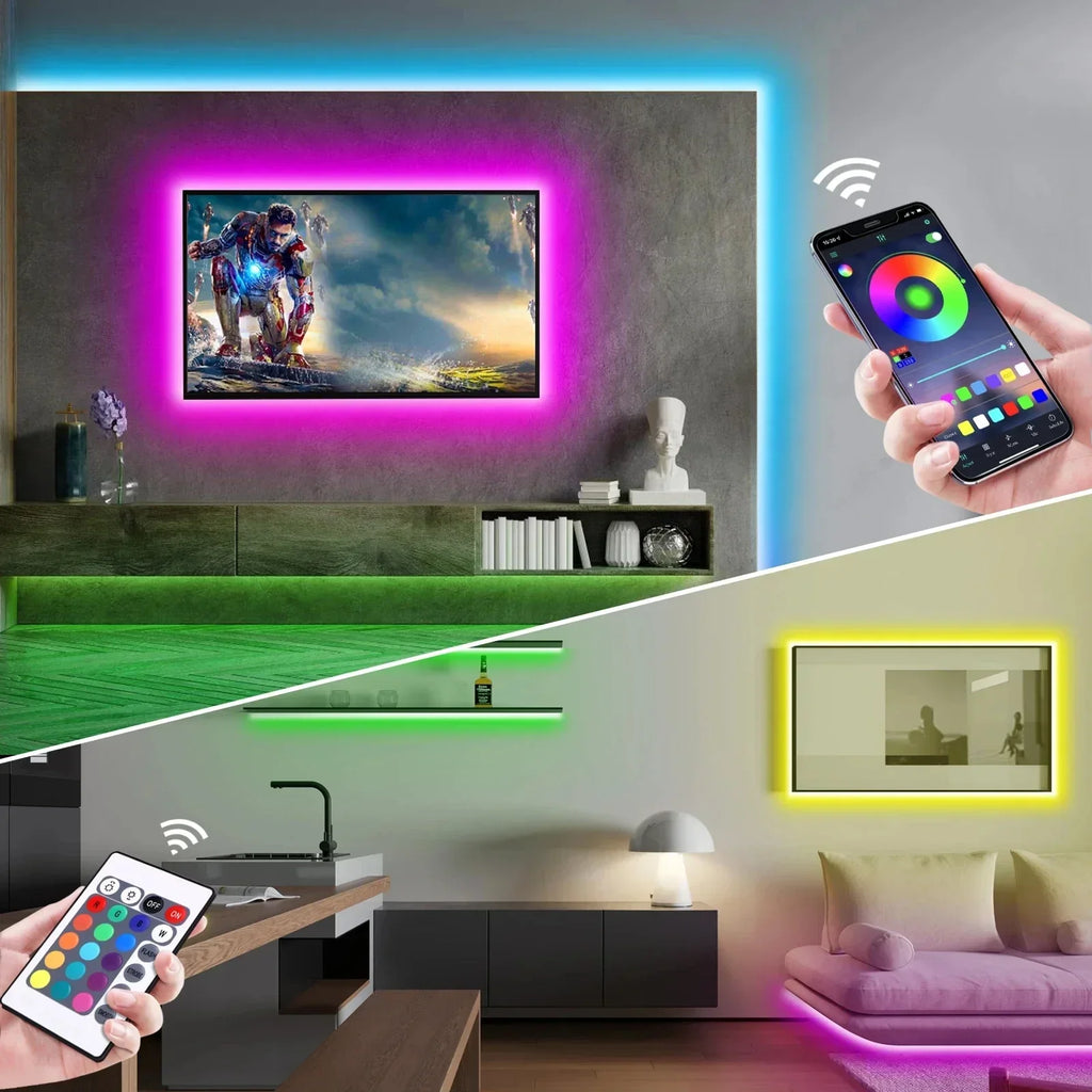 CowLost | light-ropes-strings-product_id-rgb-neon-led-strip-light-usb-waterproof-bluetooth-app-remote-music-sync-for-bedroom-party-holiday |12