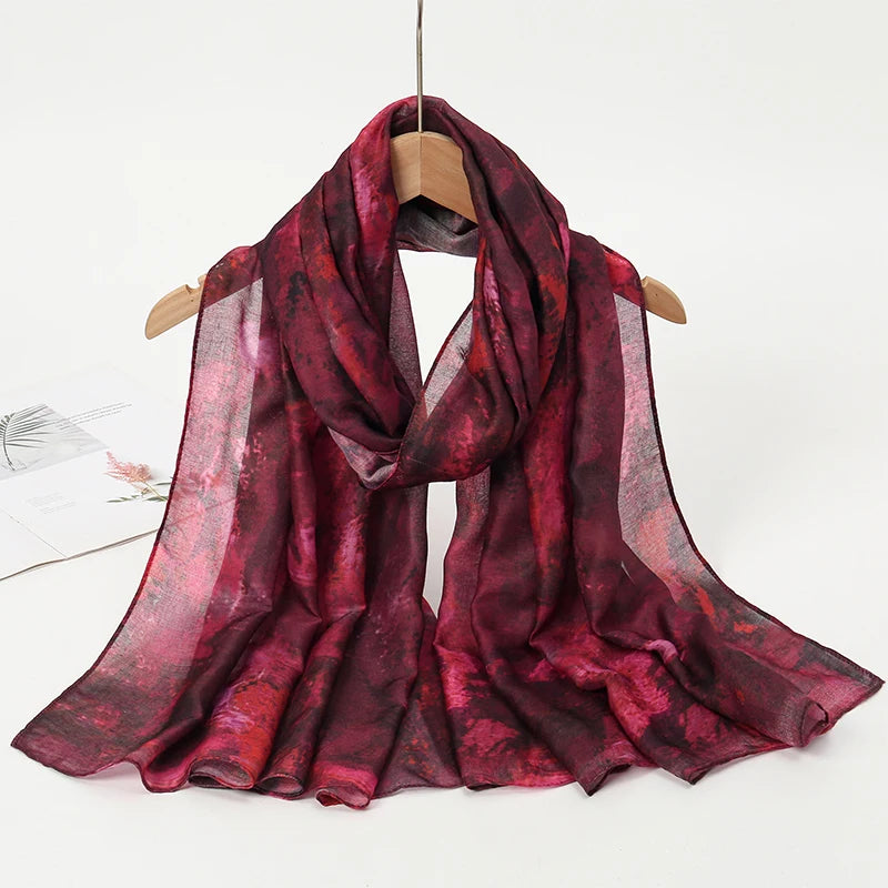 CowLost | bohemian-print-women-watercolor-soft-muslim-hijab |40