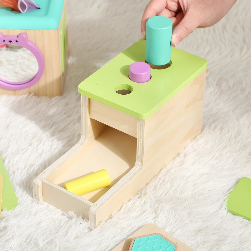 CowLost | cat-treats-8pc-wooden-montessori-toy-set-for-babies-0-12-months-early-education |17