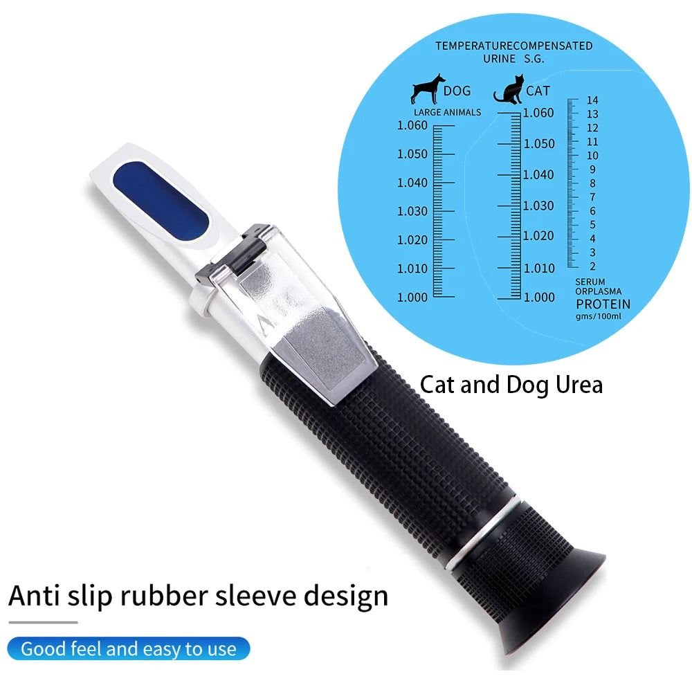 ATC Handheld Animal Serum Protein Refractometer 1.000-1.060RI for Cat Dog Urine Specific Gravity