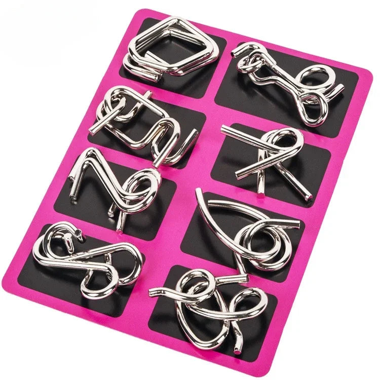 CowLost | product_id-8-piece-metal-montessori-wire-brain-teaser-puzzle-set-for-kids-adults-educational-game |16