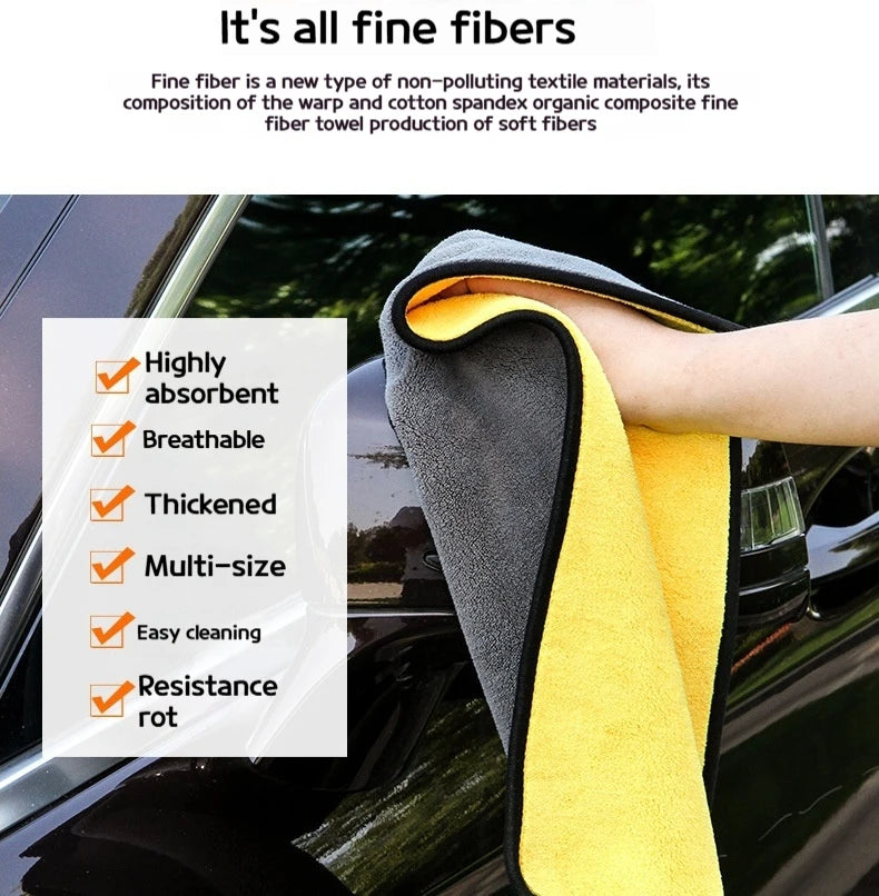 CowLost | car-wash-brushes-product_id-5pcs-microfiber-car-wash-and-drying-towels-absorbent-cleaning-cloths |3