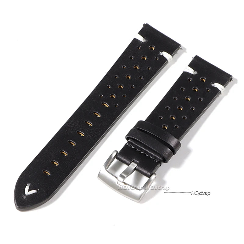 CowLost | product_id-breathable-genuine-cowhide-leather-quick-release-watch-strap-20mm-22mm-black-red-yellow-brown-unisex |13