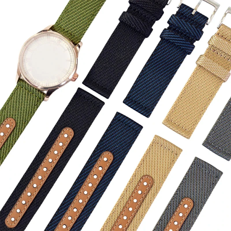 CowLost | product_id-universal-nylon-quick-release-wrist-strap-for-rolex-18-20-22mm-unisex-nylon-leather-band |4