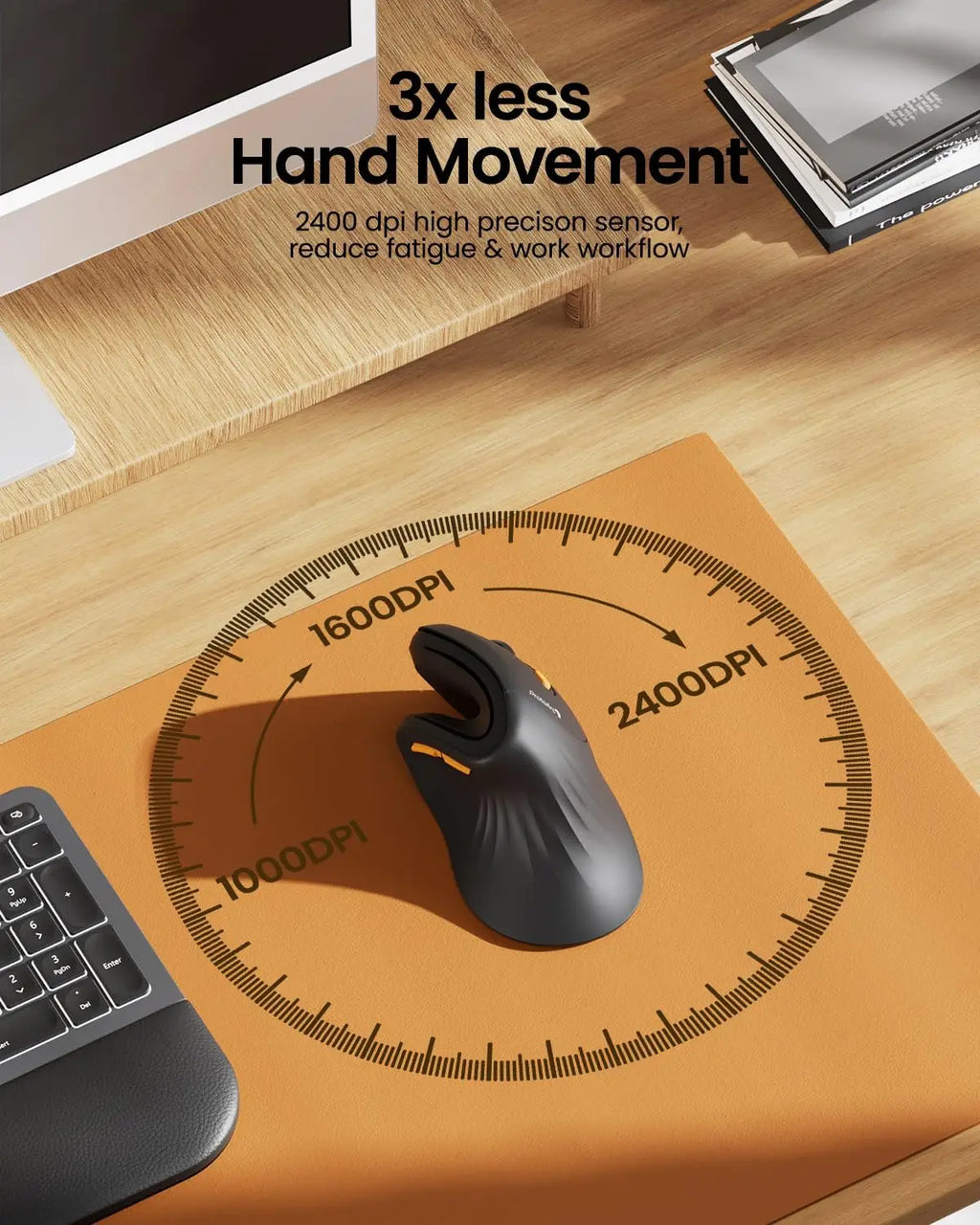 CowLost | ergonomic-mouse-wireless-vertical-mouse-or-computer-ipad-mac-windows-3-adjustable-dpi-multi-device-connection |5