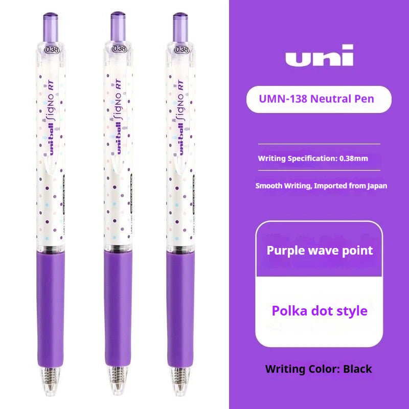 CowLost | product_id-uni-ball-signo-umn-138s-limited-polka-dot-gel-pen-0-38mm-retractable-fine-point-assorted-colors |58
