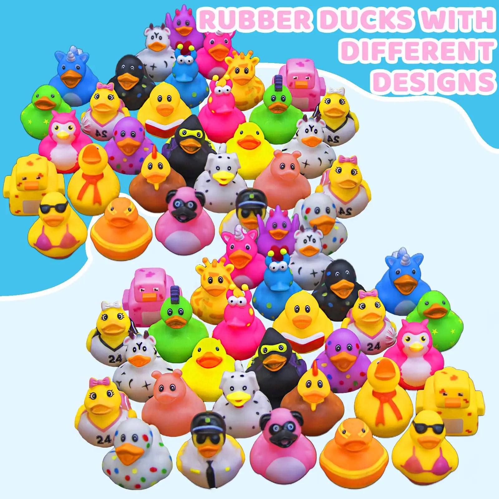 CowLost | product_id-1-100pcs-bulk-car-ducks-assortment-jeep-ducking-floater-bath-toys-party-favors |2