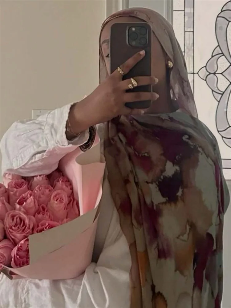 CowLost | bohemian-print-women-watercolor-soft-muslim-hijab |12