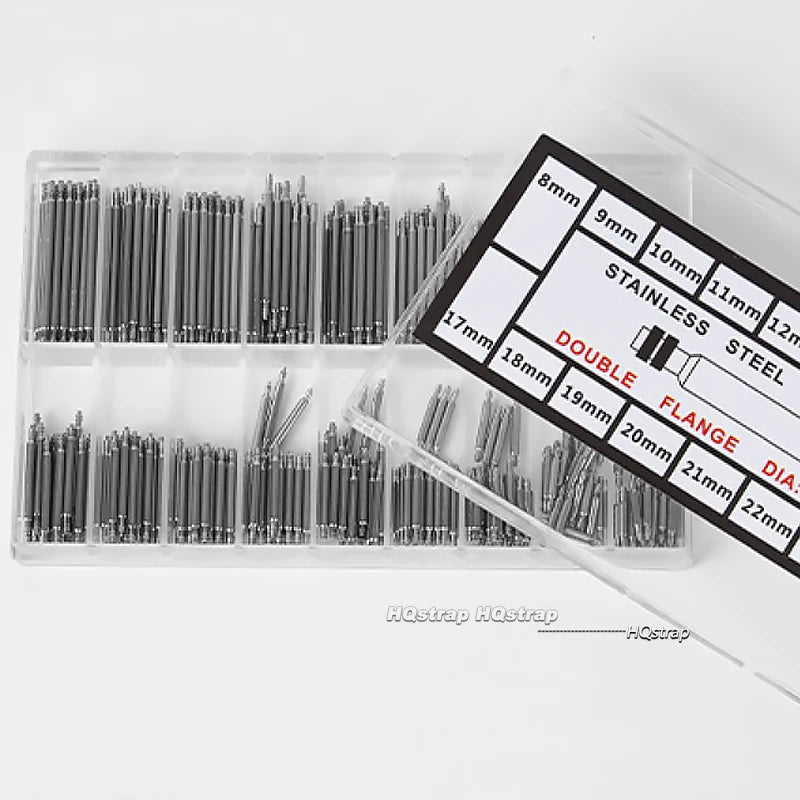 CowLost | product_id-360pcs-stainless-steel-watch-spring-bars-strap-pins-1-5-1-8mm-diameter-8-25mm-length-repair-kit |10