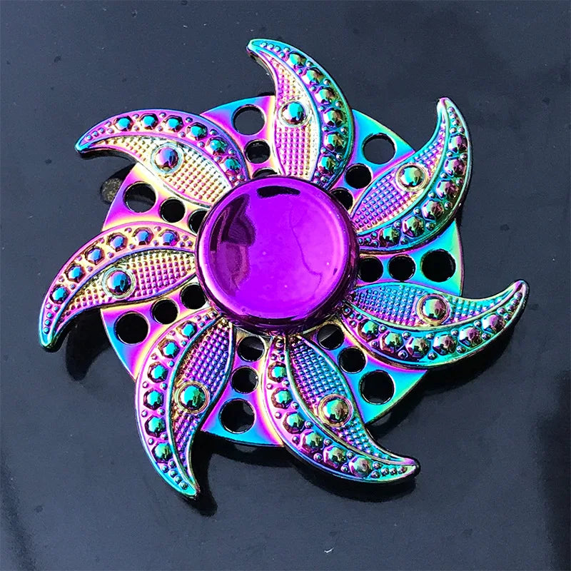 CowLost | product_id-metal-rainbow-gradient-fidget-spinner-r188-mute-bearing-anti-anxiety-edc-hand-toy |16