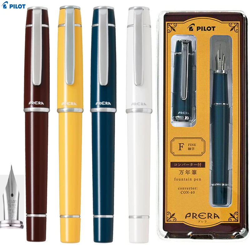 CowLost | product_id-japan-pilot-prera-limited-edition-fountain-pen-set-ergonomic-alloy-nib-0-5mm-includes-converter-ink-absorber |1