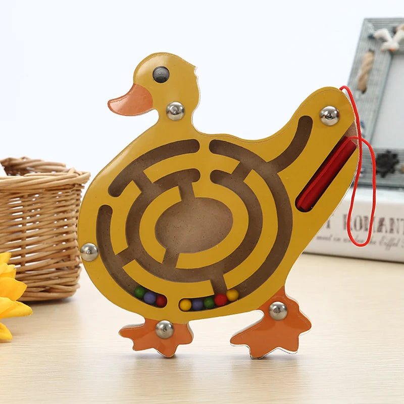 CowLost | fencing-barriers-childrens-wooden-magnetic-track-maze-balance-board-toy |11