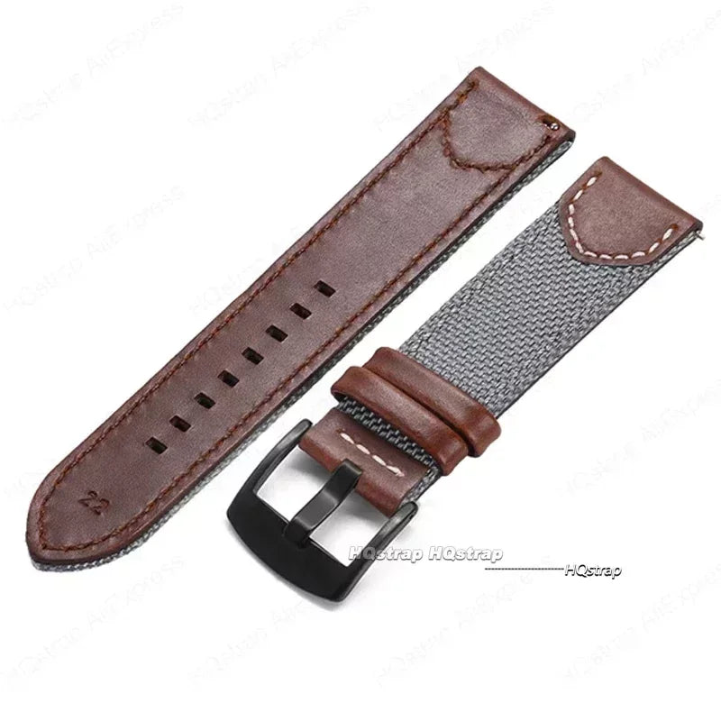 CowLost | product_id-canvas-nylon-leather-strap-for-samsung-galaxy-watch-6-5-4-universal-20mm-22mm-band-for-seiko-casio |12