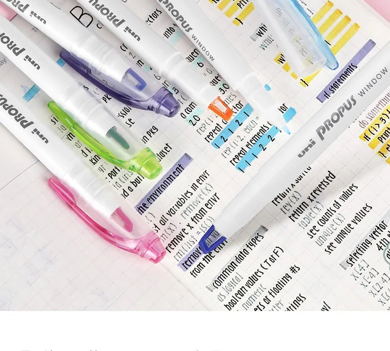 CowLost | product_id-japanese-uni-propus-window-highlighter-pen-103t-102t-double-head-no-smudging-art-marker |8